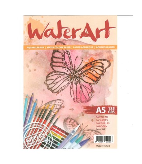PAPIER AQUARELLE A5 - 30 FEUILLES - 185 GRS