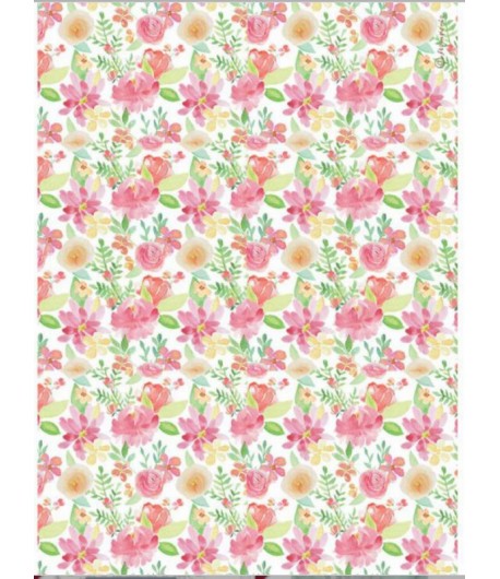 PAPIER DE RIZ A4 CIRCLE OF LOVE - 21X29.7 - DFSA4527 - STAMPERIA