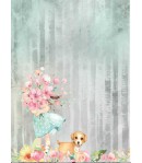 PAPIER DE RIZ A4 CIRCLE OF LOVE - 21X29.7 - DFSA4528 - STAMPERIA