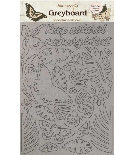 FORMES CARTON A4 KLSPDA422 AMAZONIA PAPILLON - STAMPERIA