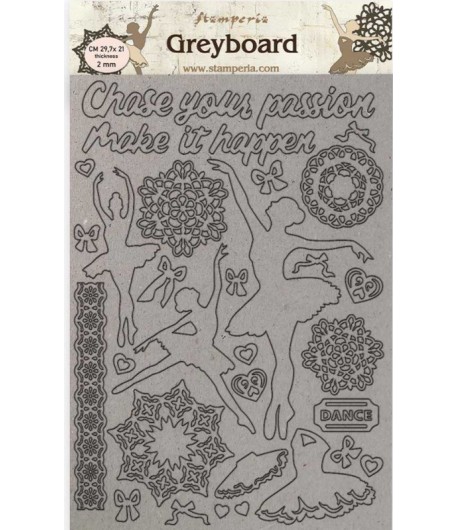 FORMES CARTON A4 PASSION DANSEUSE KLSPDA425 - STAMPERIA