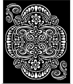 POCHOIR ATELIER DENTELLE 20X25 EP 0.25 KSTD073 STAMPERIA