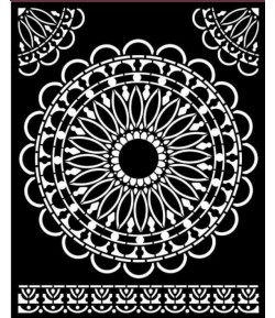 POCHOIR ATELIER DENTELLE RONDE 20X25 EP 0.25 KSTD074 STAMPERIA