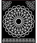 POCHOIR ATELIER DENTELLE RONDE 20X25 EP 0.25 KSTD074 STAMPERIA