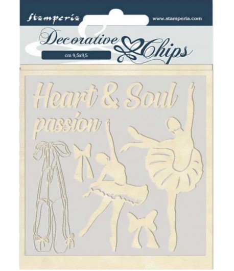 FORMES CARTON DECORATIVE CHIPS PASSION 14X14CM - SCB45