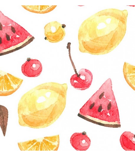 SIMILI CUIR FRUITS - 50 X 70 CM