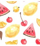 SIMILI CUIR FRUITS - 50 X 70 CM