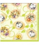 SERVIETTE LES OEUFS DECORES