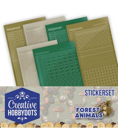 LOT 8 STICKERS DOT AND DO FOREST ANIMALS - CHSTS012