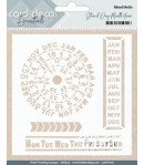 POCHOIR JOURS MOIS 13X13CM CDEST004