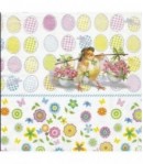 SERVIETTE JOLI POUSSIN DE PAQUES