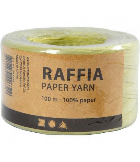 RAPHIA VERT CLAIR - 100 M
