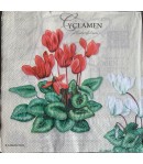 SERVIETTE CYCLAMENS
