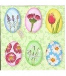 SERVIETTE OEUFS DECORES 2