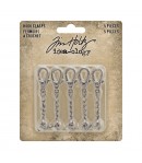 CHAINETTE MOUSQUETON EN  METAL X 5 - TIM HOLTZ IDEA-OLOGY