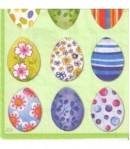 SERVIETTE OEUFS DECORES