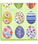 SERVIETTE OEUFS DECORES