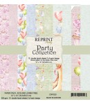 BLOC 10 FEUILLES 30 X 30 CM -  PARTY - REPRINT