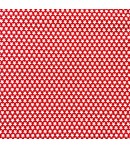 TISSU ROUGE ETOILES BLANCHES