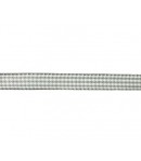 RUBAN VICHY GRIS CLAIR 10MM - 1 M