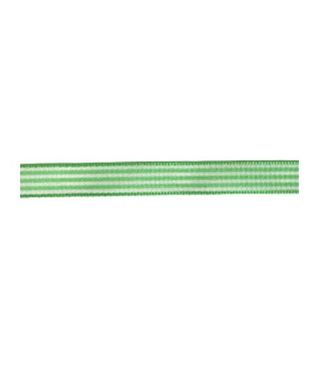 RUBAN RAYURES VERT 10MM - 1 M