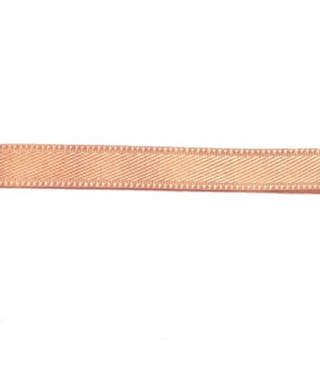 RUBAN SATIN SAUMON 8MM - 1M