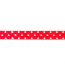 RUBAN A POIS FRAISE 1CM - 1 M