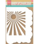 POCHOIR A5 CLOUDS & SUNBURST - MARIANNE DESIGN