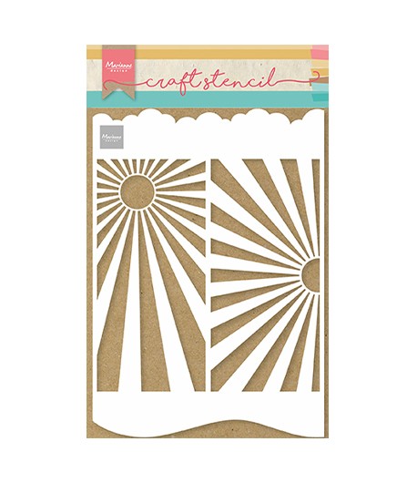 POCHOIR A4 SLIMLINE SUNBURST - MARIANNE DESIGN