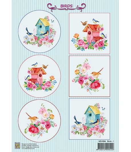FEUILLE  OISEAUX - NEVI093 - NELLIE SNELLEN