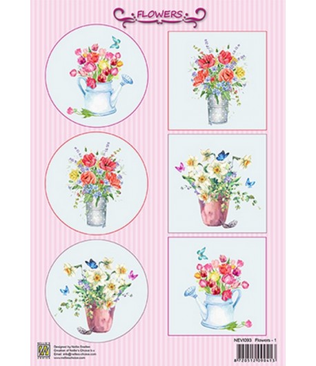 FEUILLE  FLEURS - NEVI093 - NELLIE SNELLEN