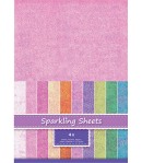 FEUILLES A4 SPARKLING HOLOGRAPHIQUE - ROSE CLAIR X 4