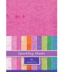 FEUILLES A4 SPARKLING HOLOGRAPHIQUE - FUCHSIA X 4
