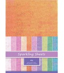 FEUILLES A4 SPARKLING HOLOGRAPHIQUE - ORANGE X 4