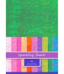 FEUILLES A4 SPARKLING HOLOGRAPHIQUE - VERT FONCE X 4