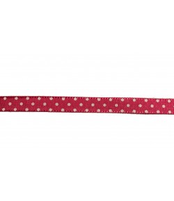 RUBAN A POIS VIEUX ROSE 1CM - 1 M