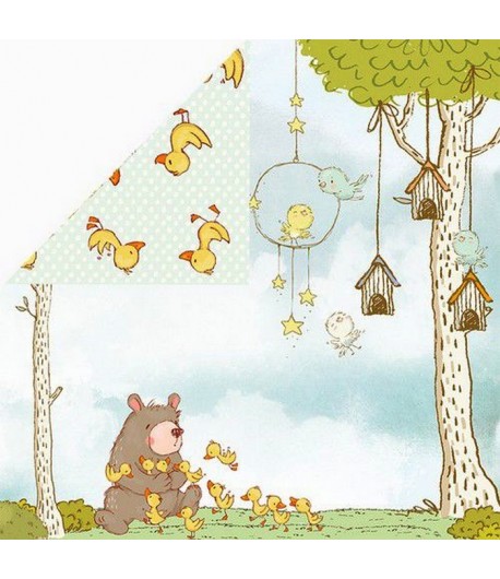 PAPIER HOPPING BUNNIES 30.5 X 30.5 CM  - 03