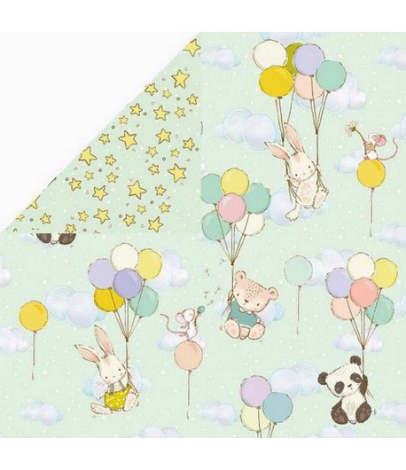 PAPIER HOPPING BUNNIES 30.5 X 30.5 CM  - 04