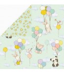 PAPIER HOPPING BUNNIES 30.5 X 30.5 CM  - 04