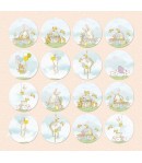 PAPIER HOPPING BUNNIES 30.5 X 30.5 CM  - 08