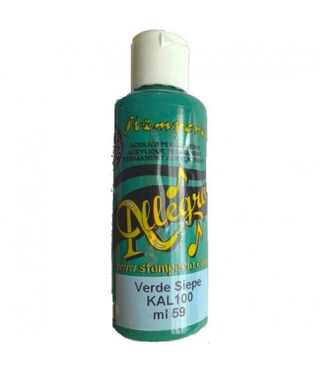ALLEGRO KAL100 59ML VERDE SIEPE STAMPERIA