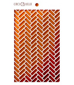 POCHOIR FISHBONE 14.5 X 24  CM - CIAO BELLA MS041