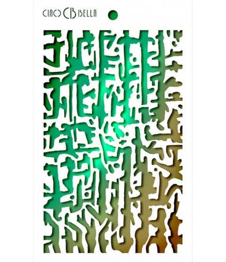 POCHOIR ABSTRACT LINES 14.5X24 CM - CIAO BELLA MSB012