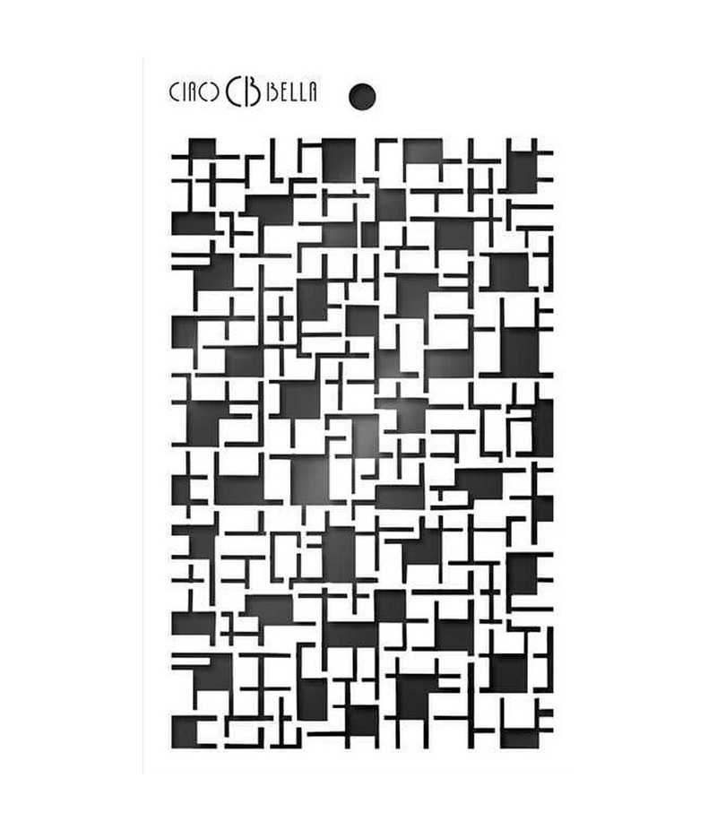 POCHOIR CROSSWORD 14 5 X 24 CM CIAO BELLA MS009 Doigts De F es