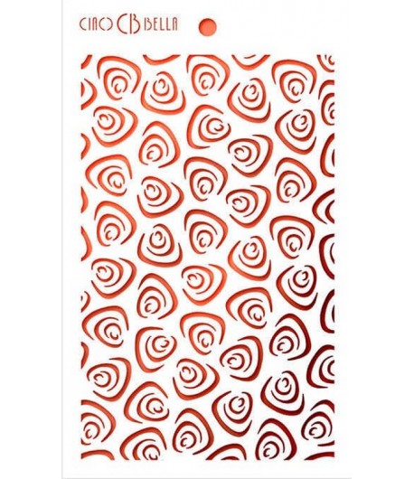 POCHOIR TRIANGLES 14.5 X 24 CM - CIAO BELLA MS013