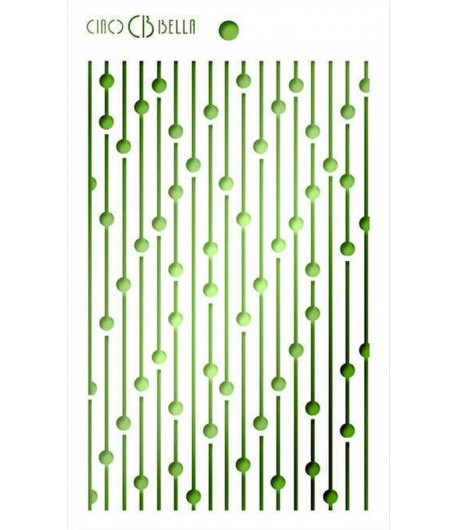 POCHOIR BEAD CURTAIN 15 X 20 CM - CIAO BELLA MS017