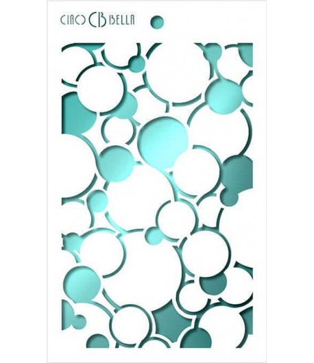 POCHOIR BUBBLE 14.5 X 24 CM - CIAO BELLA MS011