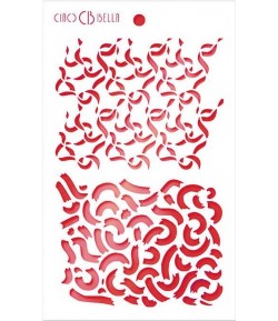 POCHOIR RIBBONS 15 X 20 CM - CIAO BELLA MS027