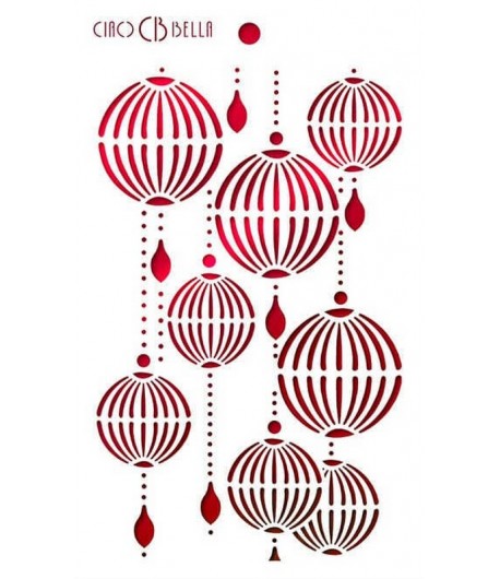 POCHOIR LANTERNS 14.5 X 24 CM - CIAO BELLA MS003