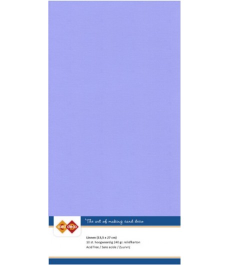 10 FEUILLES 13.5 X 27 CM 240GR - LAVENDER 4K61